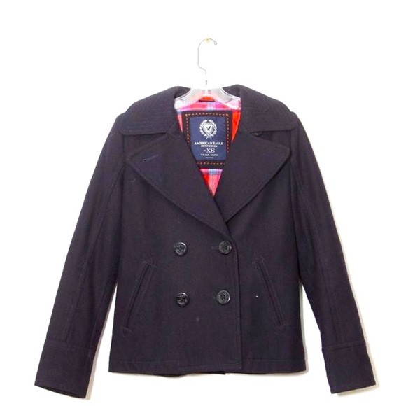 American Eagle Outfitters Jackets & Blazers - American Eagle navy blue wool jacket xs